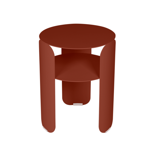 طاولة جانبية بيبوب D35 لون أحمر طوبي