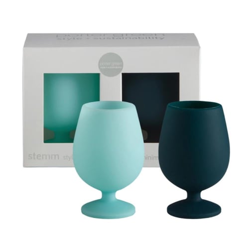 mist + ink | stemm | silicone unbreakable wine gla...