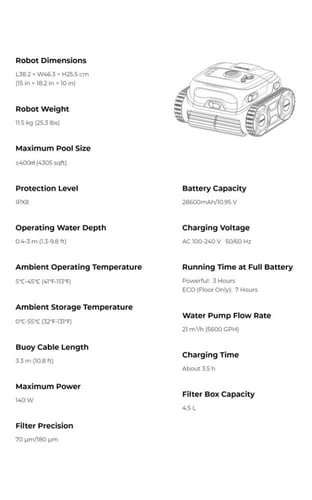 منظف المسابح الروبوتي بلو نِكسَس برو