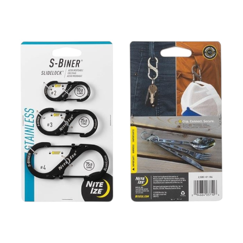 مجموعة 3 قطع من خطافات Nite Ize S-Biner SlideLock...