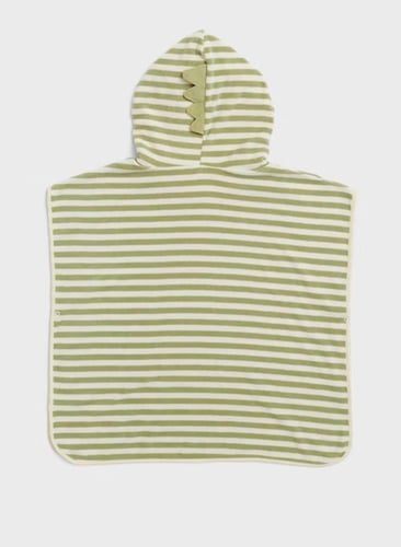 منشفة بغطاء للرأس للأطفال اللون كاكي