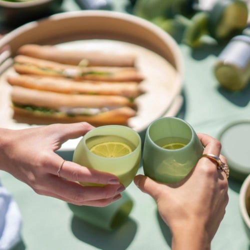 sage + olive | fegg | silicone unbreakable glasses