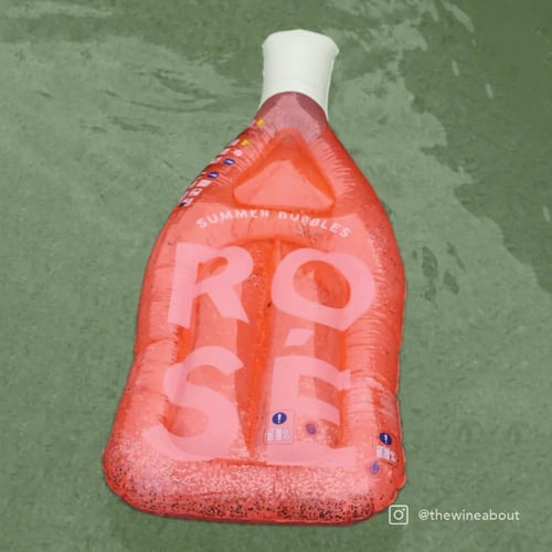 عوامة استرخاء على شكل زجاجة وردية – روز