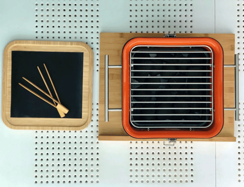 شواية مكعبة بالفحم باللون (الحجري)