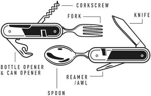 أداة أدوات مائدة للتخييم، خشبية