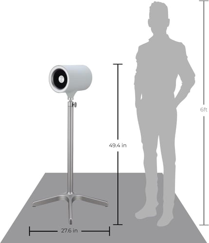 مروحة ستاند (أبيض)