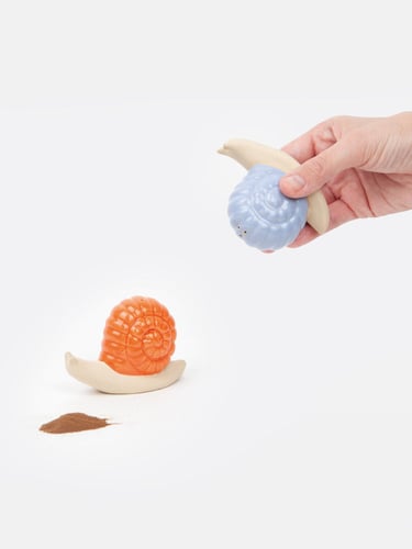 DOIY، ملح وفلفل، غابات، حلزون أرجواني/برتقالي