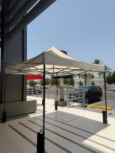 3*3 WHITE iron tube tent (ordinary) (TYPE A) - بدو...