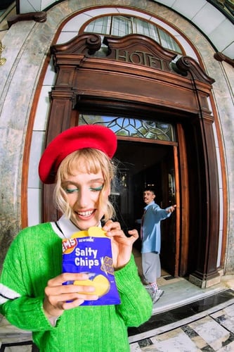 إي إم إس، جوارب، رقائق مالحة، أزرق