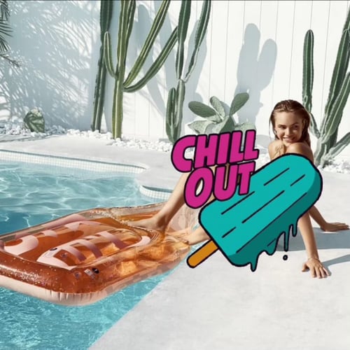 عوامة استرخاء على شكل زجاجة وردية – روز