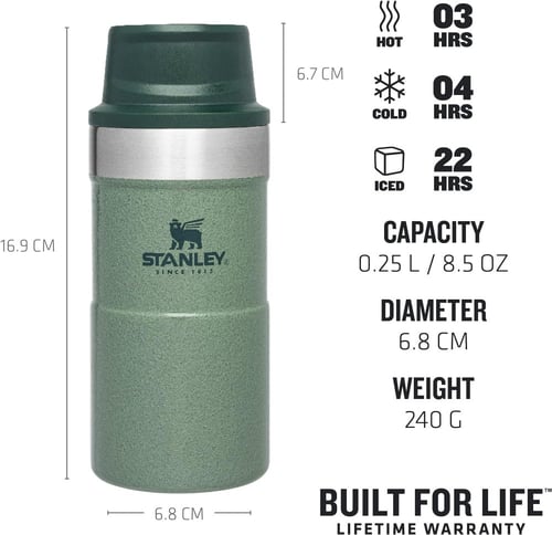 كوب من ستانلي نيفر ليك بسعة 0.25 لتر/8.5 اونصة بلو...