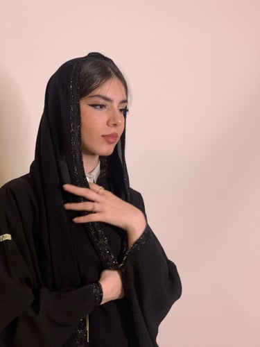 عباية بإطراف لامعة #048