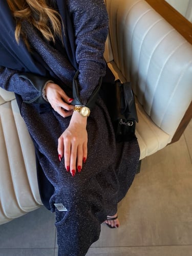 عباية شتويه -قماش صوف استرتش #023