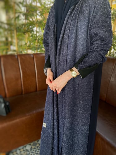 عباية شتويه -قماش صوف استرتش #023