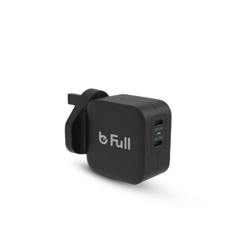 شاحن جداري من شركة bfull بثلاث منافذ شحن سريع