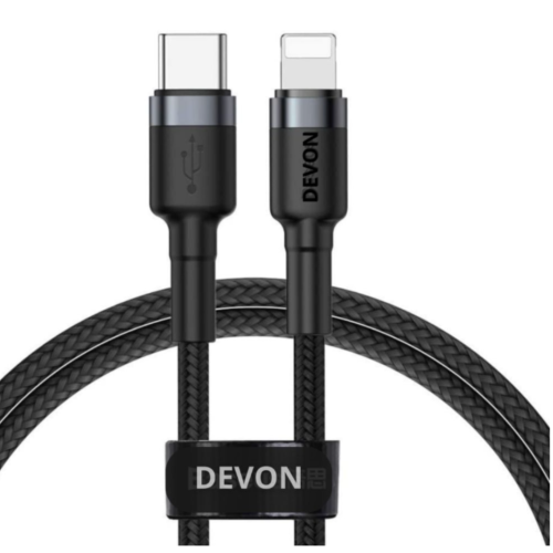كيبل تايب سي لايتينج 1 متر DEVON