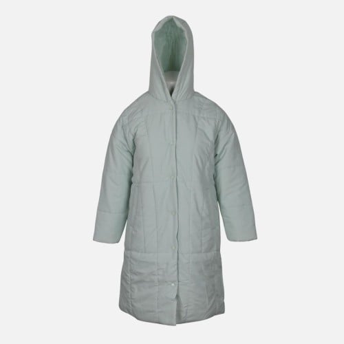 N LADIES LONG PUFFER JACKET WITH HOOD