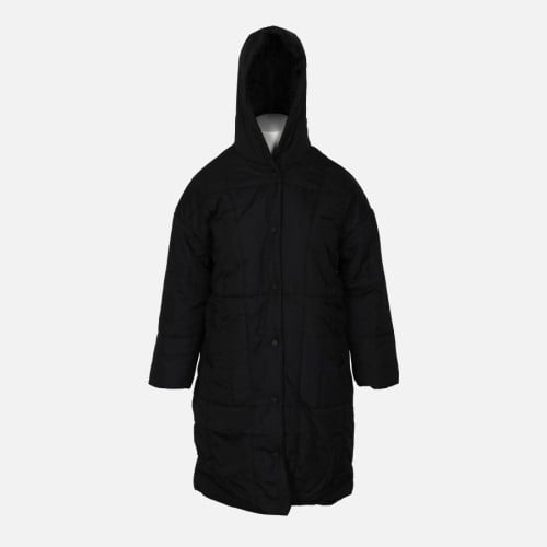 N LADIES LONG PUFFER JACKET WITH HOOD