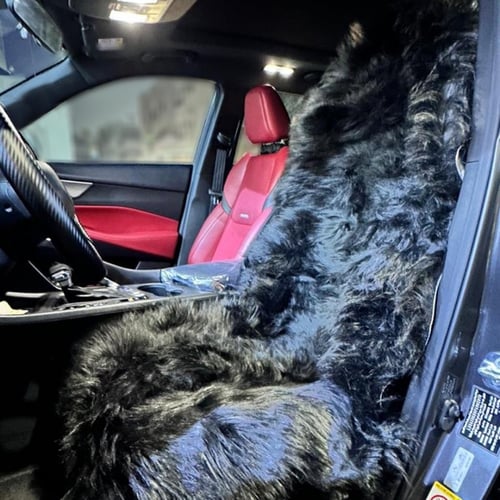 غطاء مقعد فرو صناعي