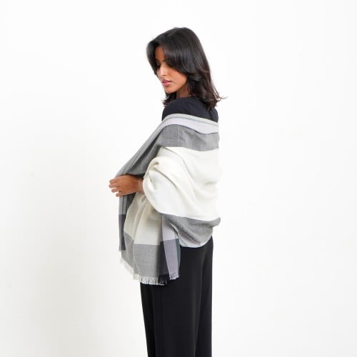 Checked Royal Pashmina scarf