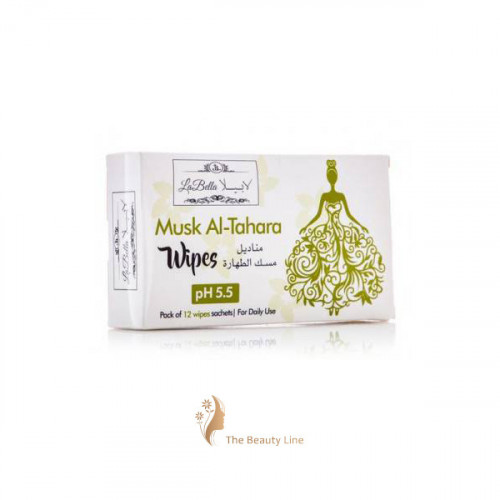 مناديل نسائية بالمسك الأبيض من لابيلا - 12 منديل