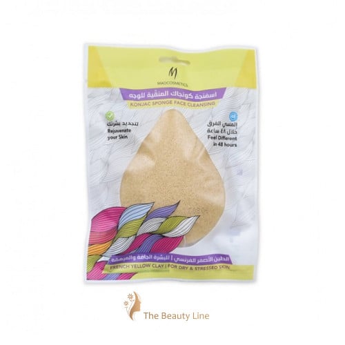 ماد كوسمتكز - اسفنجة كونجاك المنقية للوجه بالطين ا...