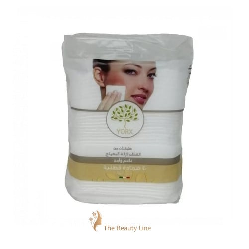 يوركس - 40 ضمادة قطنية مربعة لازالة المكياج