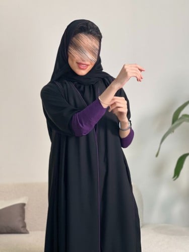 كلوش بأكمام سترتش بنفسجي