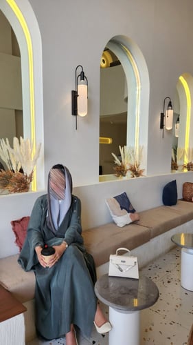 بشت قطري حرير مغسول ياباني