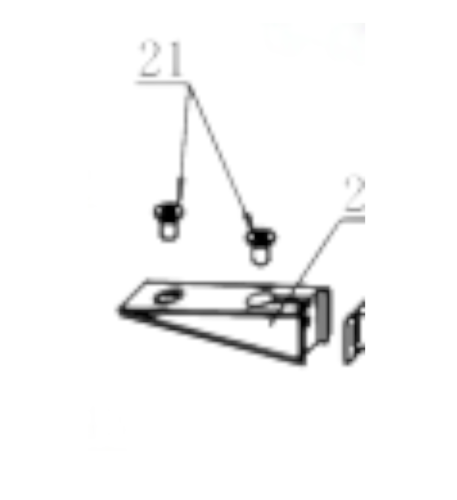 قطعة غيار بندقية PP750L قطعة رقم 20# & 21# نيشان
