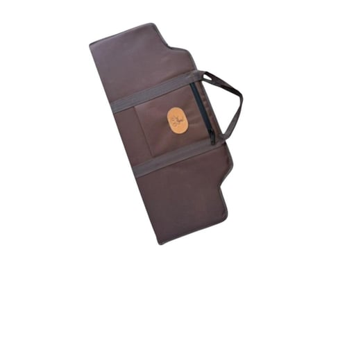 جراب بندقية مزود بجييب خارجي اللون بني