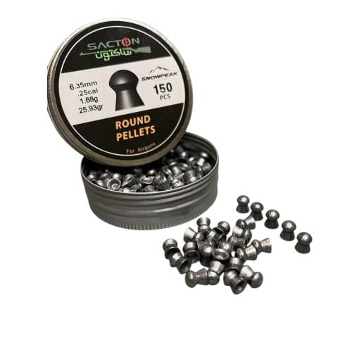 رصاص ساكتون عيار 6.35 القرين 25.93 العدد 150 طلقة