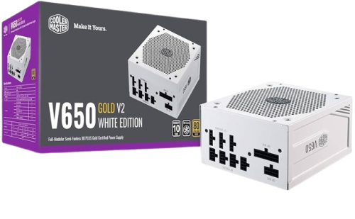 COOLER MASTER 650W GOLD WHITE مزود طاقة