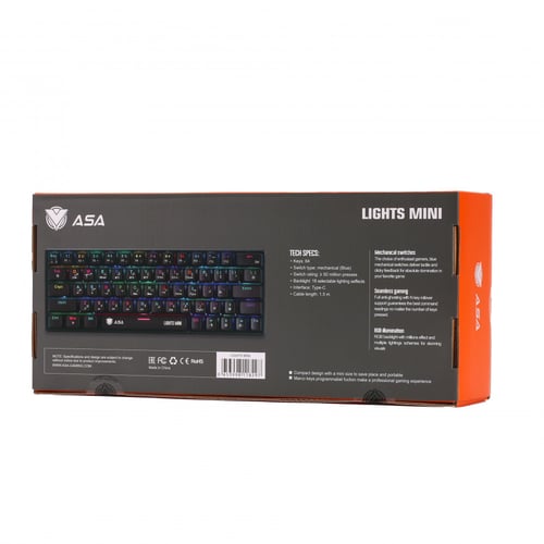 ASA WRLS KEYBOARD LIGHTS MINI كيبورد