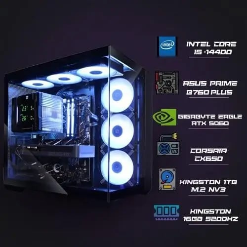 تجميعة I5-14400F + RTX 5060