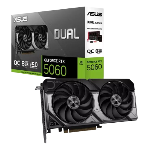 Asus Dual GeForce RTX 5060 OC 8GB كرت شاشة