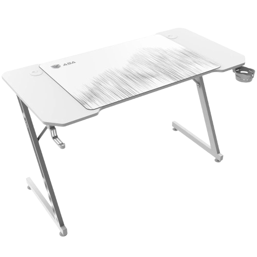 طاولة قيمنق مع ماوس باد موديل Z من ASA - ابيض