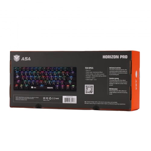 كيبورد ايه اس ايه هورايزون برو ميكانيكي ASA Horizo...