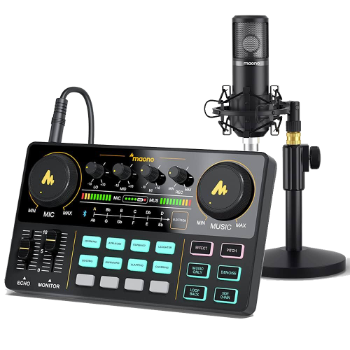 MANOCASTER STUDIO KIT ميكسر مع مايك