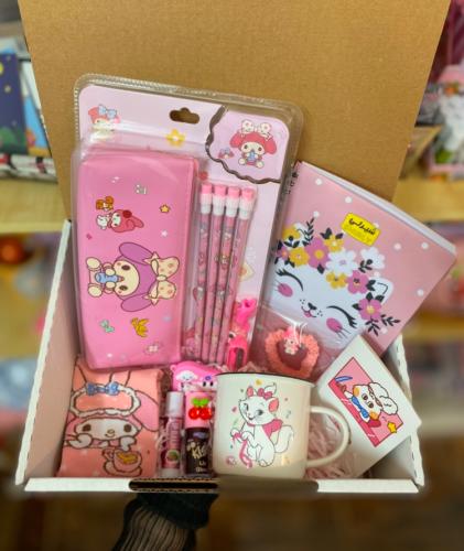 Pink school bag