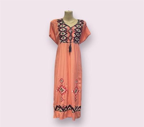 جلابية مصريه بتطريز