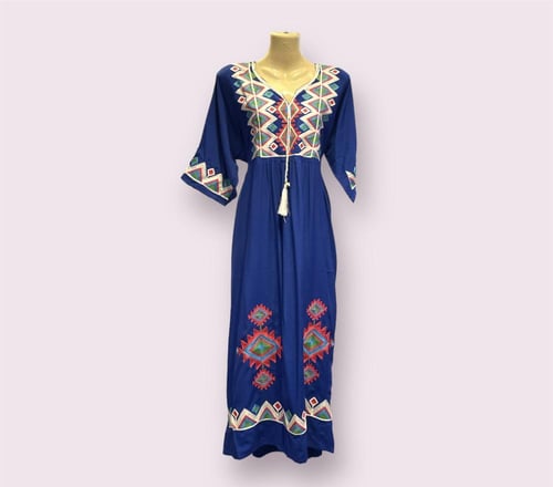 جلابية مصريه بتطريز