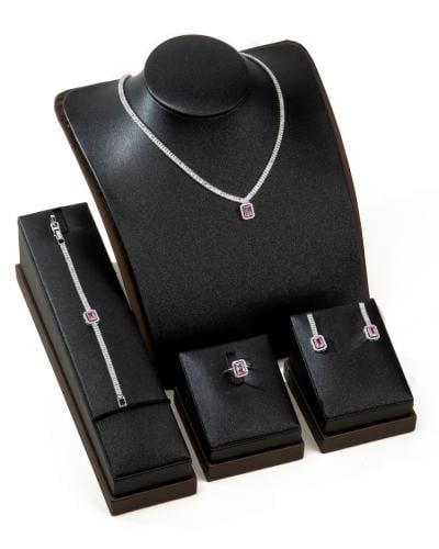 طقم سهرة تنس فضي ملون