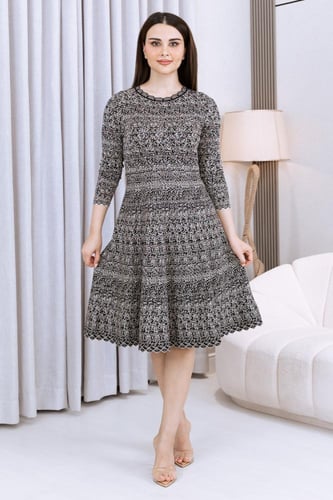 فستان ميدي مطبوع