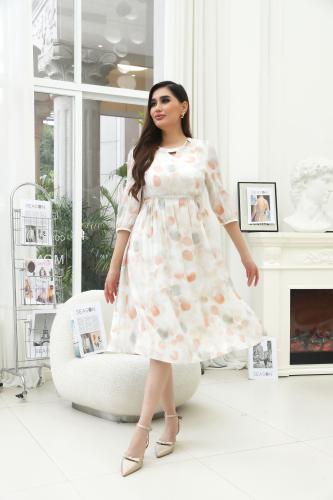 فستان شيفون ميدي