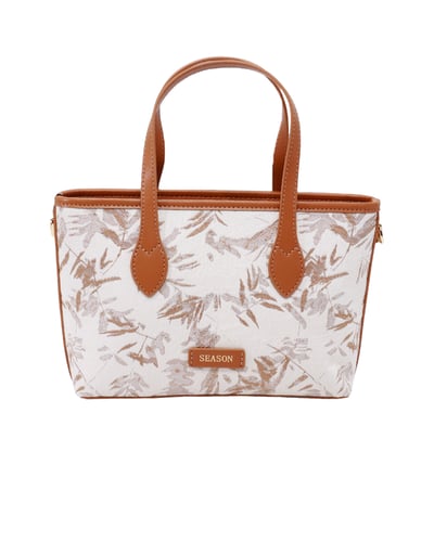 شنطة يد نسائية - بنقشة ورق الشجر | SEASON
