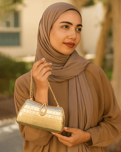 شنطة سهرة كروكو فضية | شنط نسائية | سيزون