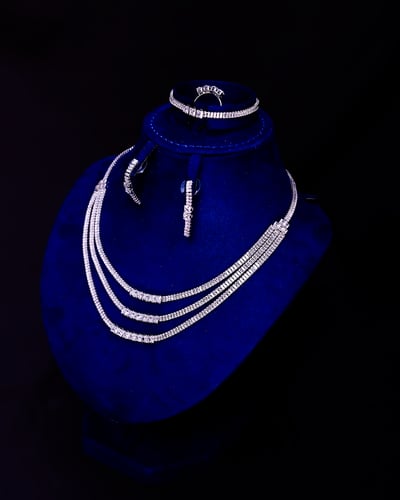 طقم زركون ثلاثي الطبقات | سيزون