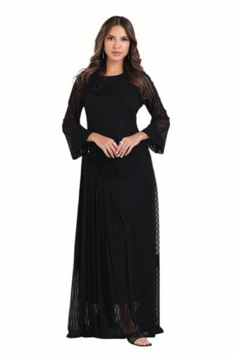 فستان مكسي أسود