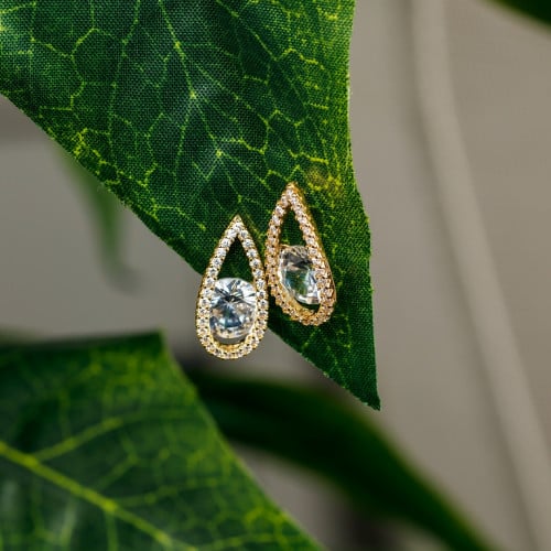 حلق زركون بطابع الدمعة